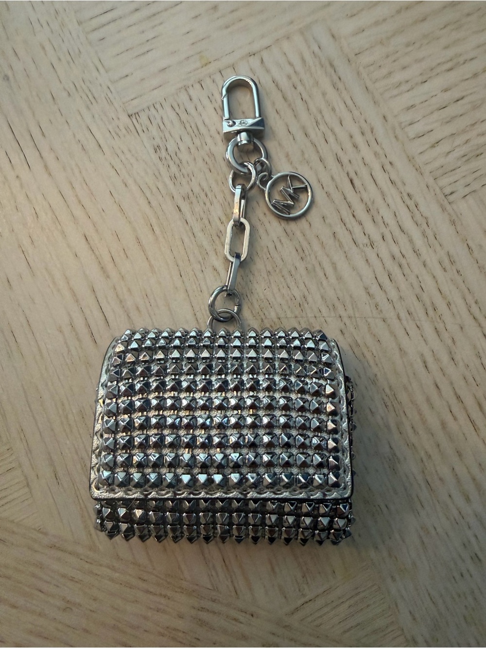 Michael Kors Limited Edition Studded Mini Bag Charm Keychain